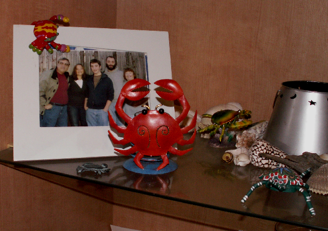 Crabs in Entertainment Center