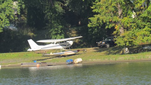 Crazy, I thought boats on the river were a problem, now this