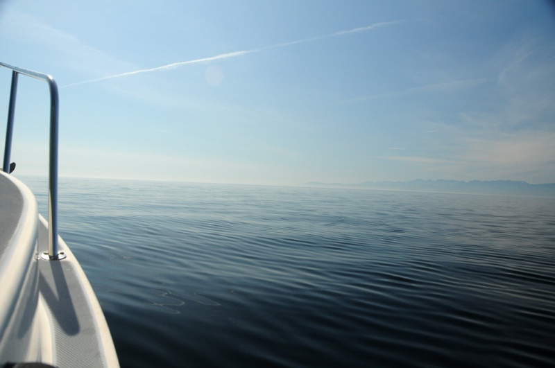 Crossing the Strait of Juan De Fuca  - The calm before the storm