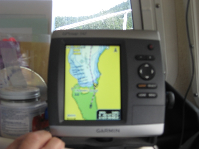Cruising on dry land at high water Birds eye cove   Maple Bay