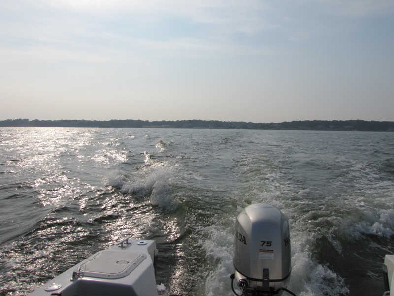Crusing out on Tiana Bay