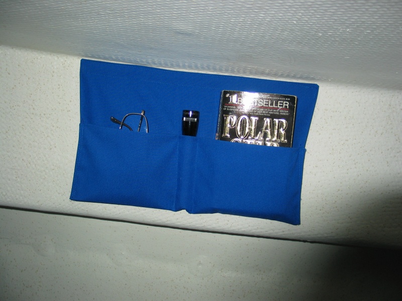 Cuddy fabric pocket shelf