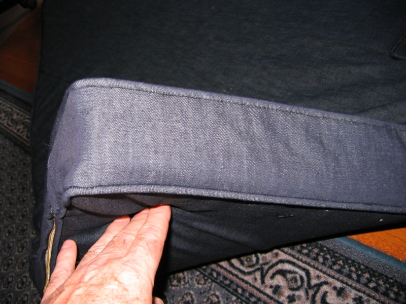 Custom cover for v-berth 3" memory foam