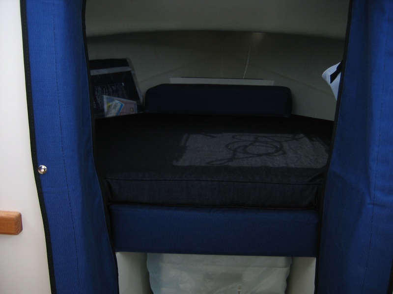 Custom cover for v-berth 3" memory foam
