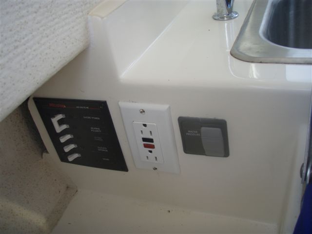 D-C panel with GFCI plug  ,with water pressure pump