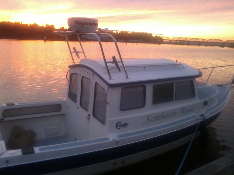 Dan taking the boat for a walk.