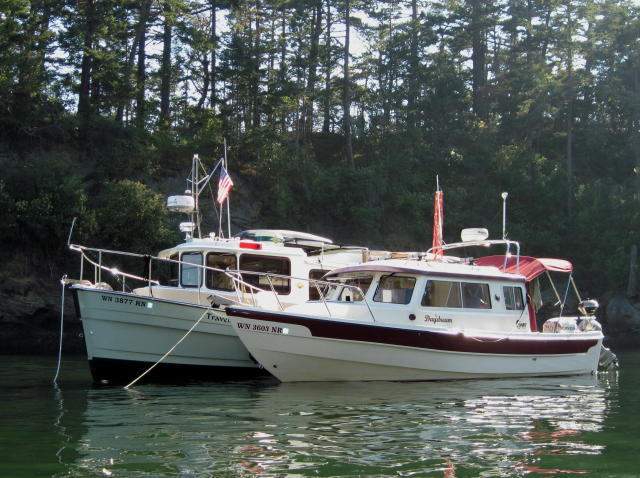 Daydream and Traveler at Matia Cove - Another Shot 7-18-10