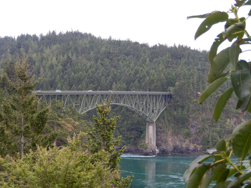 Deception Pass Bridge 
between Fidalgo Island and Whidbey Island, 
near Anacortes, WA