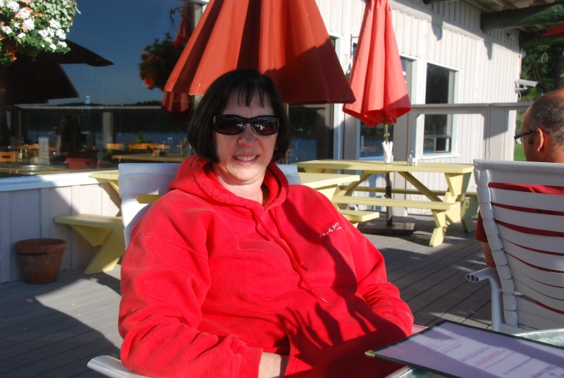 Dee 8th anniversary dinner, Islander Cafe, Lopez Island