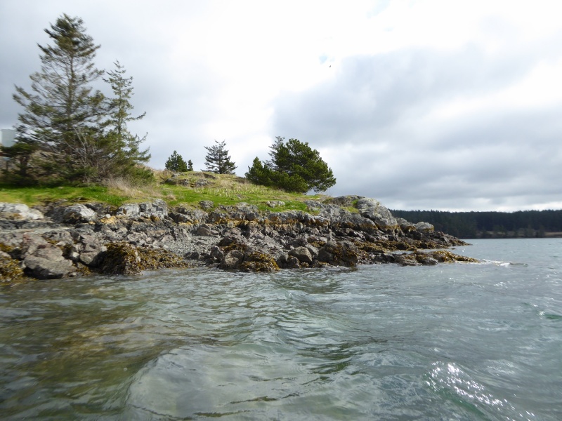 Departing Blind island on kayak