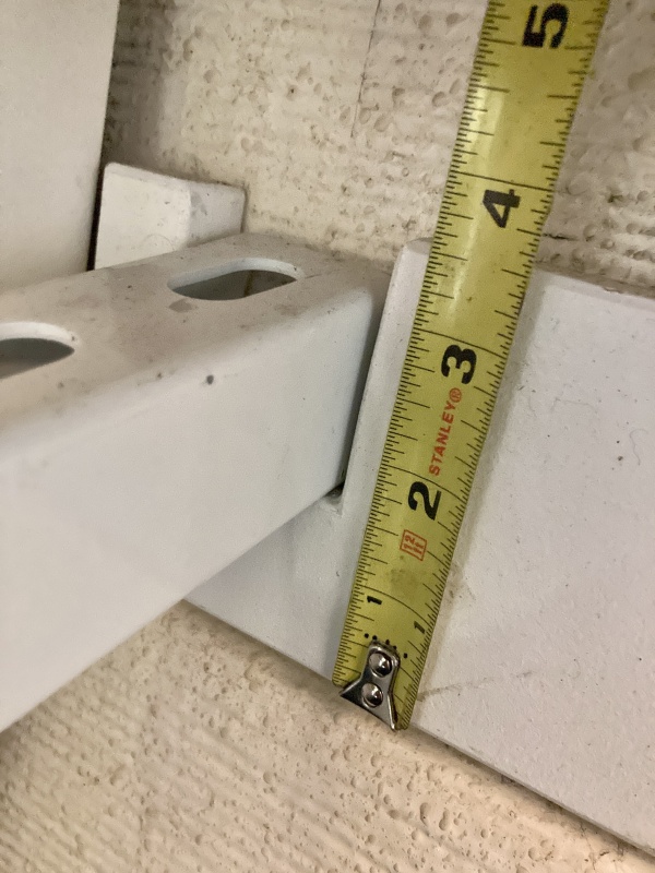 depth of the slot (I think I made the front and back the same in the end even though the chamfer runs off level a little)