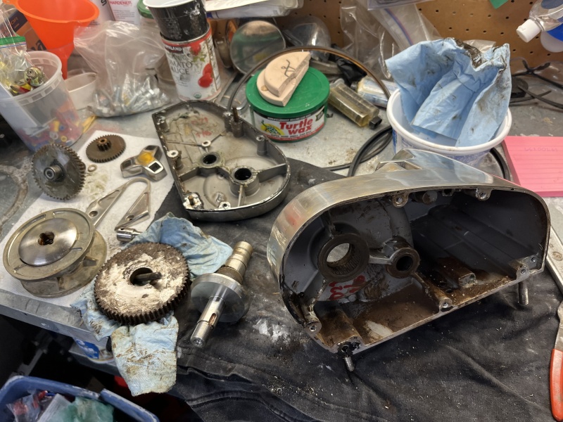 Disassembled for cleaning and repair
