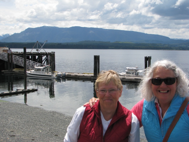 Dixie "Discovery" and Patti "C-Cakes" at Alert Bay