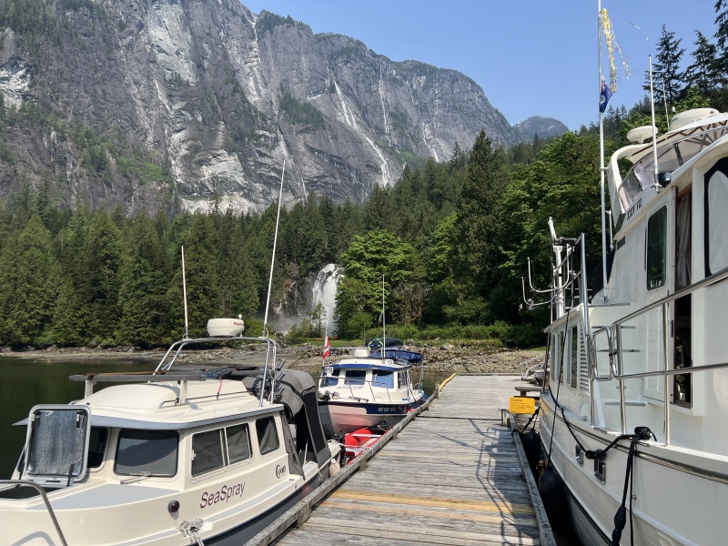 Dock at Chatterbox Falls