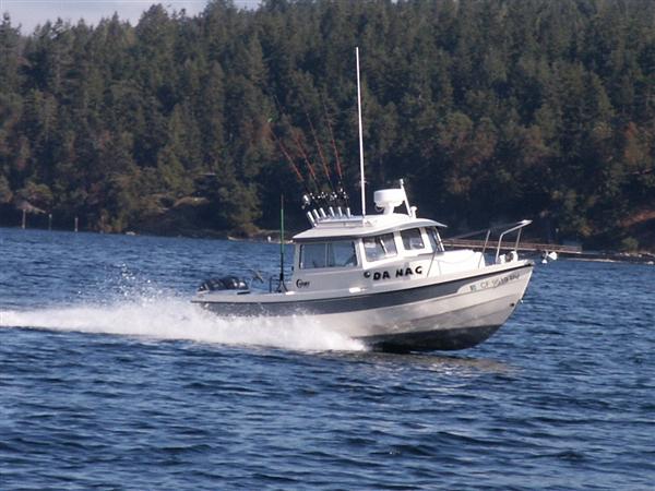 Doing the wide-open boogie on Sequim Bay.