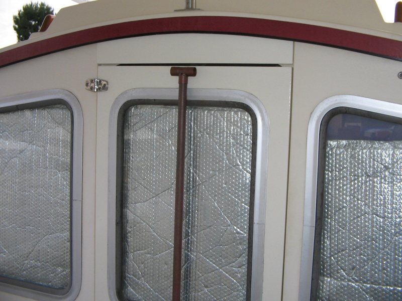 Door, stack ends with a tee fitting even with the top of the door.