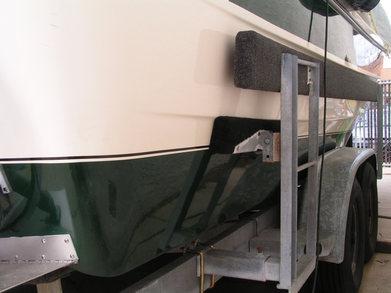 (Dora~Jean) Starboard side "cheek block".
