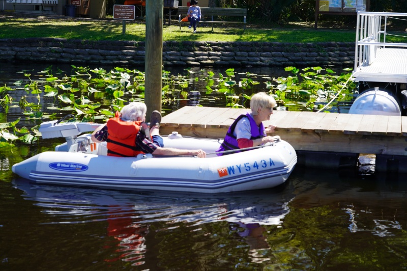 Dr Lew and Doris dingy ride