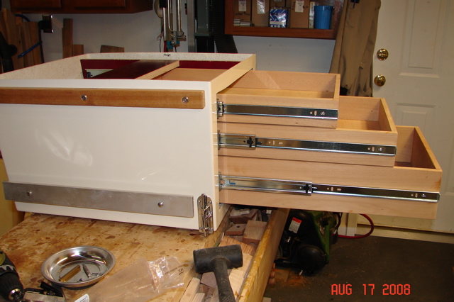 Drawer boxes on full extension glides (homedepot)