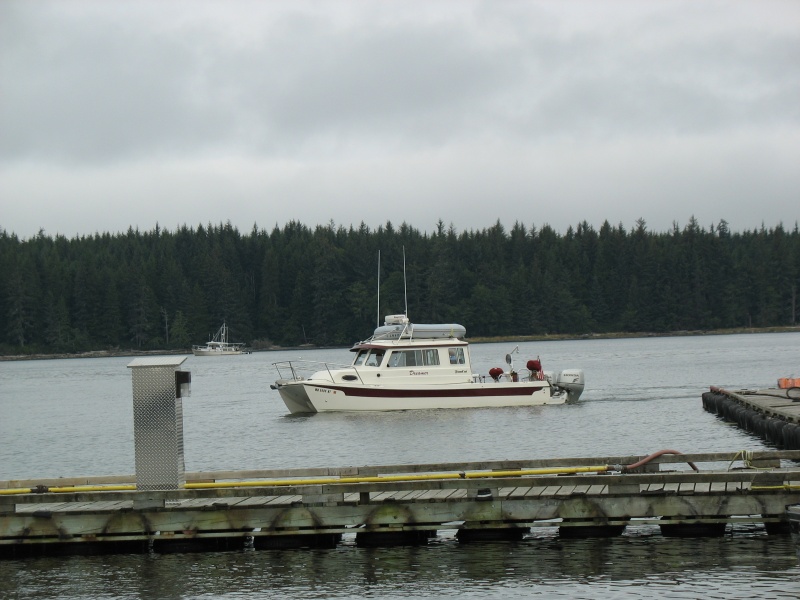 Dreamer arriving at Port McNeill