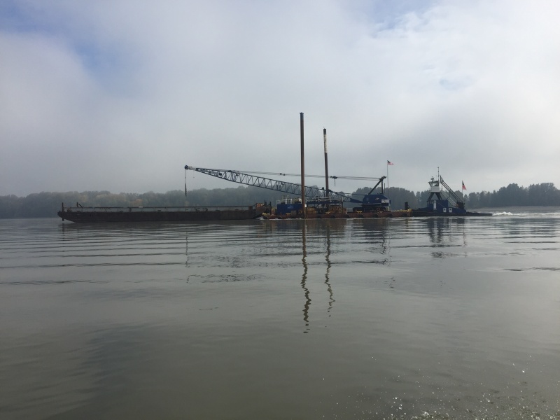 Dredge barge we passed today