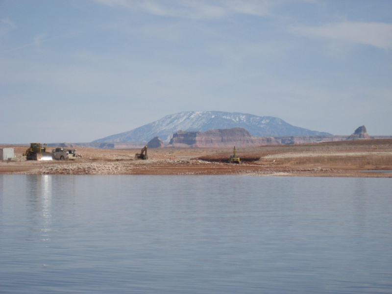dredging channel for castle cut, it's dry