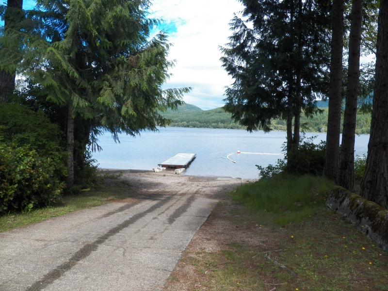 Driving back from Port Alice to Port McNeil, I went off the highway 6 km to Alice Lake.  I launched and rinsed off.