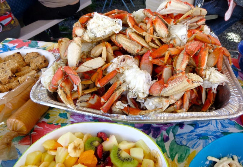 Dungeness Crab feast for only $8 per crab in Haines!