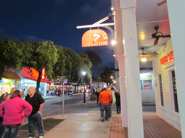 Duval Street at night