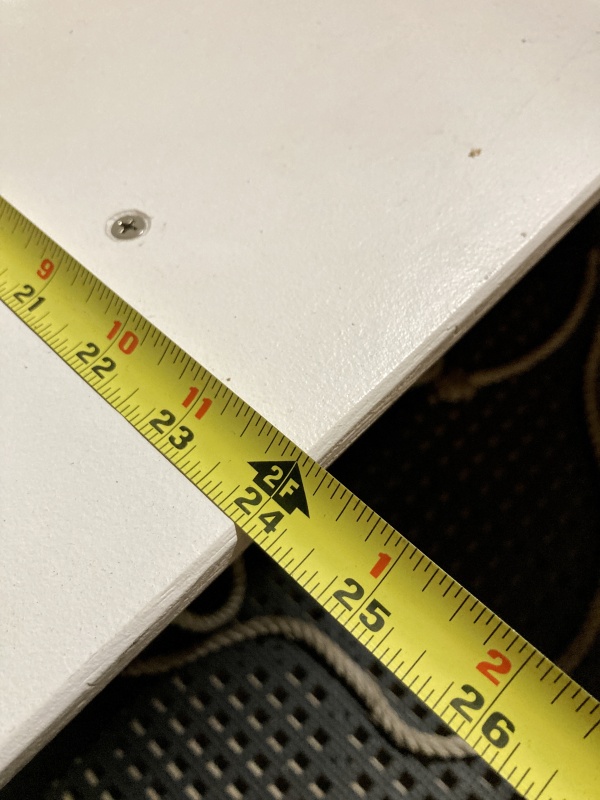 each 1/2 MDO panel is 24x24