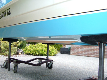 Each Skeg is attached with 5 bronze fasteners