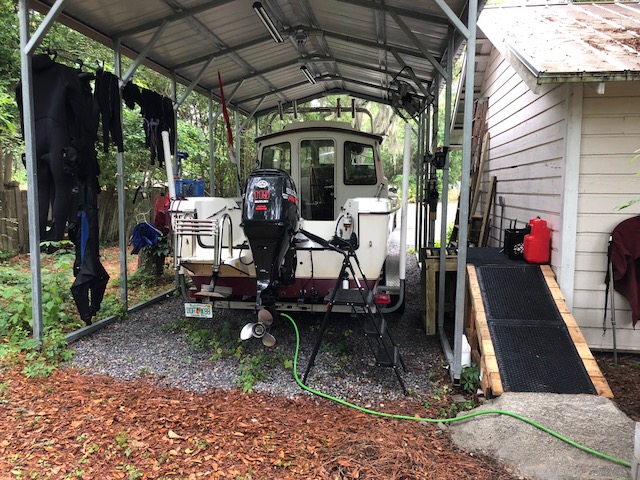 Easy loading dock with ramp and steps.