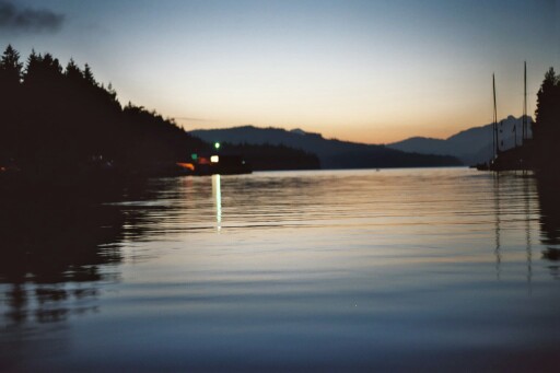 Echo Bay looking North from the BC Parks Dock about 10:00pm