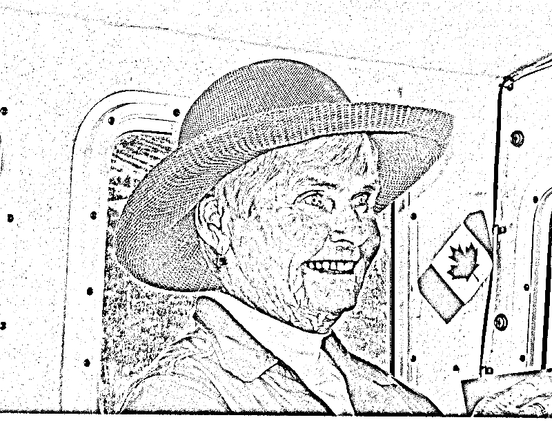 El on Halcyon at Fossil Bay 7-20-11 Sketch