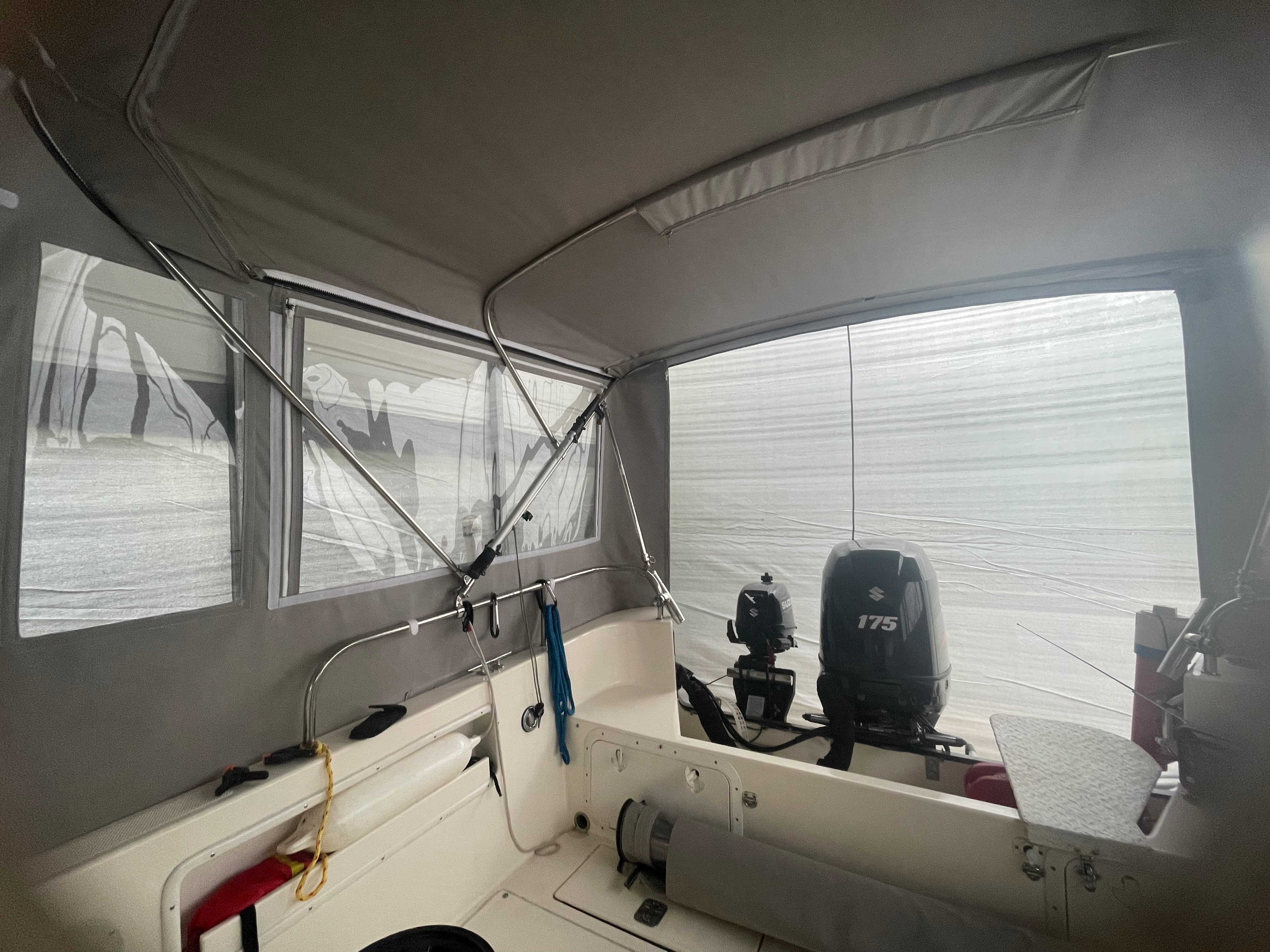 ENCLOSURE - Bimini - side panels (2)- rear panels (3), windows (10)