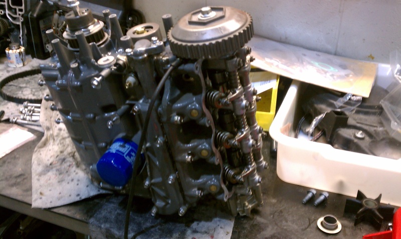 engine being rebuilt