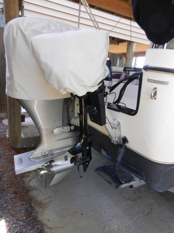 Engine in up (stowed) position