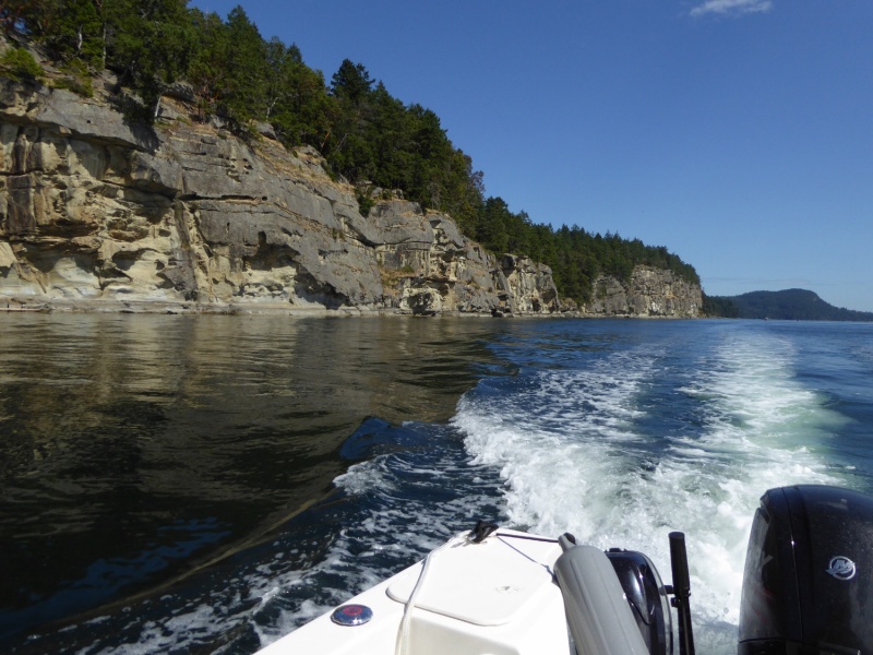 Enjoying the scenery along the west side of Valdes Island