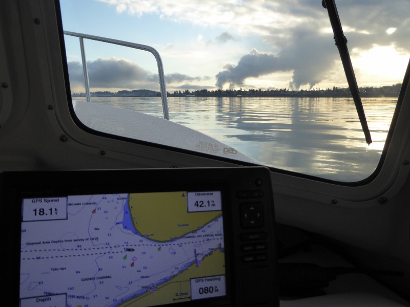 Entering Guemes Channel