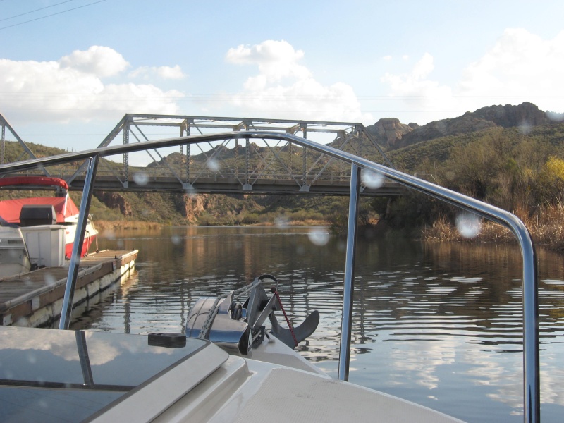 entering under one lane bridge at Canyon lake marina prohibited anchorage inside