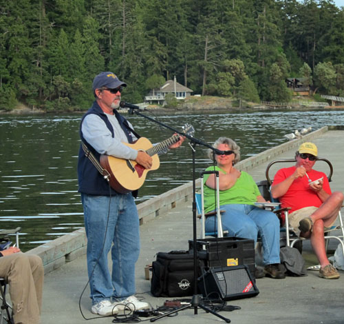 Entertaining on the dock