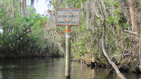 entrance of old logging canal that connects the St. John's to the Hontoon river just before marker #80 on the St.John's