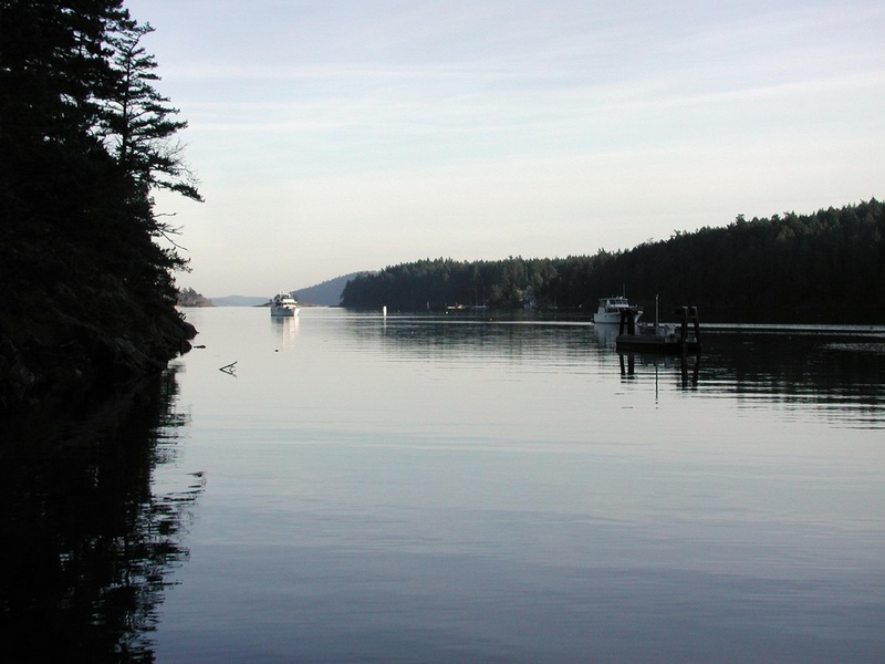 Entrance to Reid Harbor, Stuart Island - 2-22-04