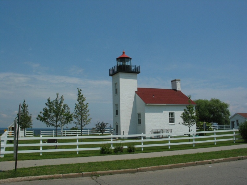 Escanaba Light Now Museum. Escanaba has great harbor set in 160 acre lakefront park. Saw ore boat come and go. Downtown with restaurants, internet cafe is a few blocks away. They have events in the park.