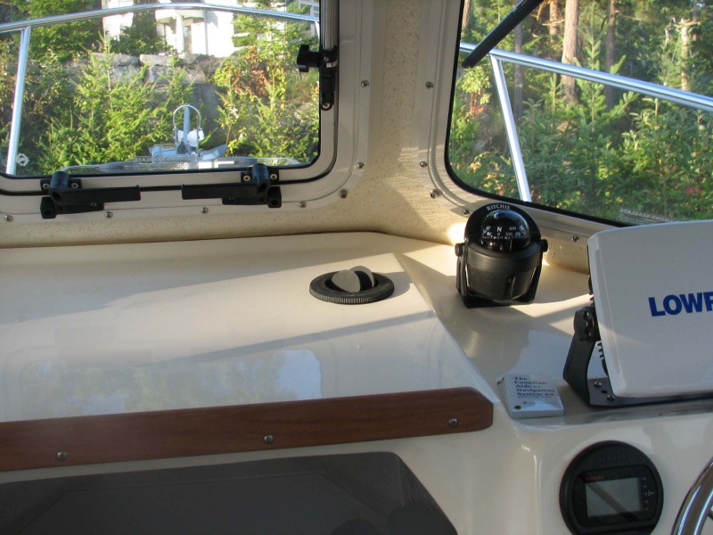 Espar heater vent - can be pointed in any direction, great for clearing the forward windows