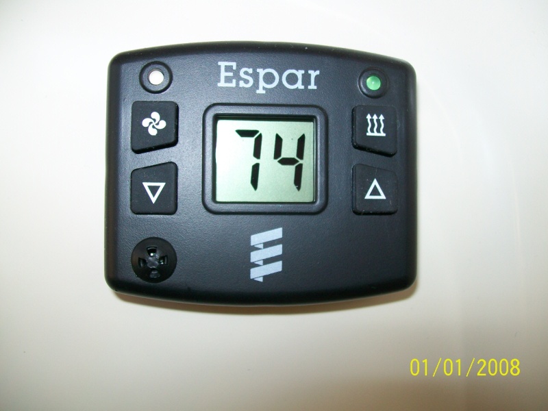 Espar marine diesel furnace control at helm station