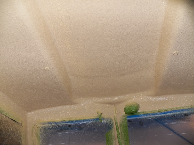 Even the roof of the cabin gets a layer.
