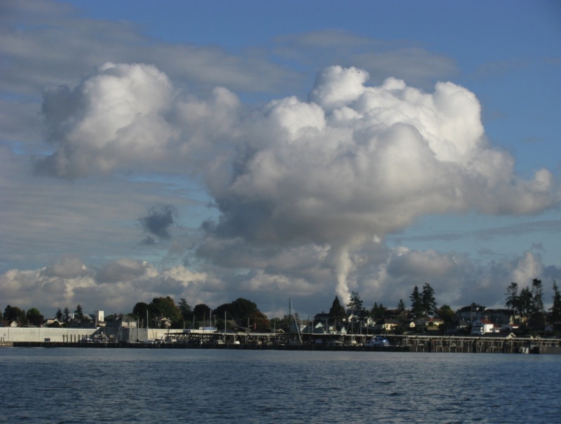Even your pollution (from the Anacortes Tesoro Refinery) is beautiful!