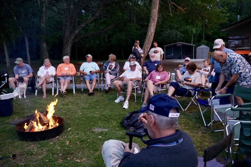 Everyone came to the fire circle.