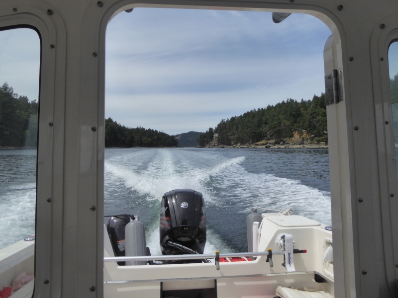 Exiting Dodd Narrows southbound